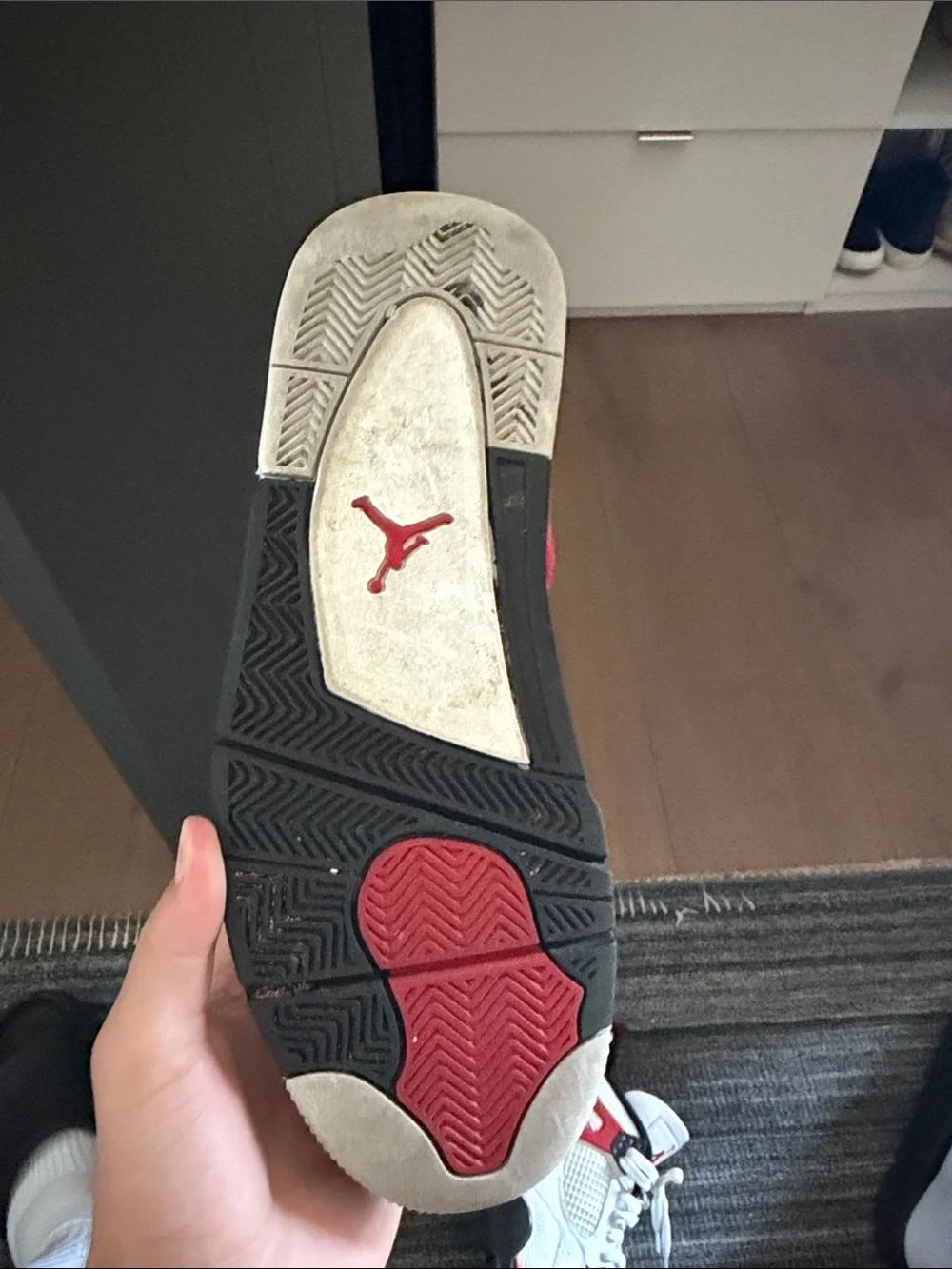 Mens jordan 4 red cement size 11.5